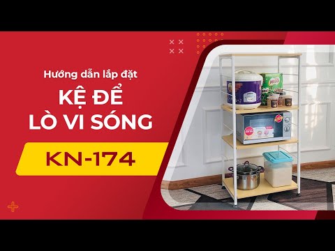 Hướng dẫn lắp kệ để lò vi sóng đa năng KN174 KENA