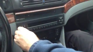 How To Install Remove Radio Stereo AUXILIARY Cord Cable BMW E39 E53 X5 520i 523i 525i 528i 530i 540i