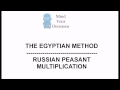 The Egyptian Method / Russian Peasant Multiplication
