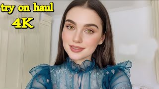 4K Try On Haul Shein Bikini Transparent I See Everything In Transparent Micro Bikini