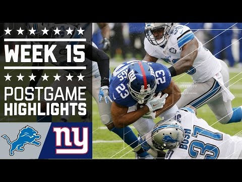 Lions Vs Giants Nfl Week 15 Game Highlights Lions Vs Giants Nfl Week 15 Game Highlights