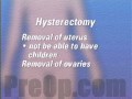 Hysterectomy Removal of the Uterus, Patient Education