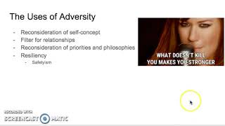 Exam Alternative Assignment - Adversity PowerPoint