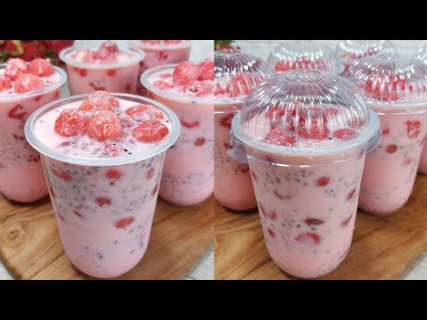 EMANG BOLEH SESEGAR INI ES SEMANGKA SUSU COCOK BUAT ACARA KELUARGA ATAU IDE JUALAN ES @DapurAyami