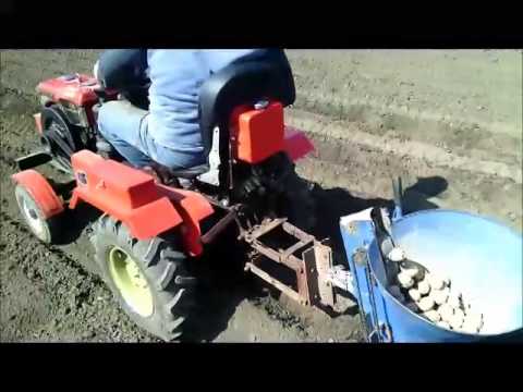Самодельная картофелесажалка для минитрактор Самодельная картофелесажалка для минитрактор