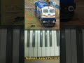 5 Amazing train horn sounds on Casio piano part-1 #viral #trainhorns#indiantrains#viralshorts