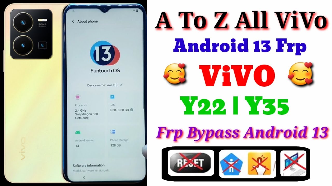 ViVO Y35 Frp Bypass New Trick Android 13 Update | All ViVO Y35 Frp Bypass New Trick Android 13 Update | All