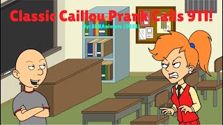 Clic Caillou Prank Calls 911 On Miss Martingrounded