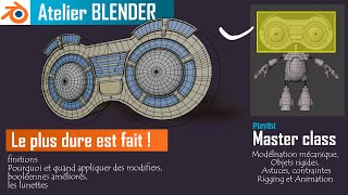 Finition de la Tête de Budy - robot - modélisation Blender 2.9 - en Français
