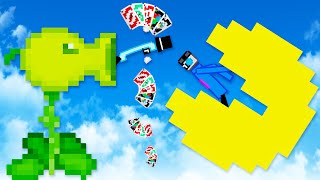 We Reverse Uno Plants Vs Zombies And Pacman In People Playground