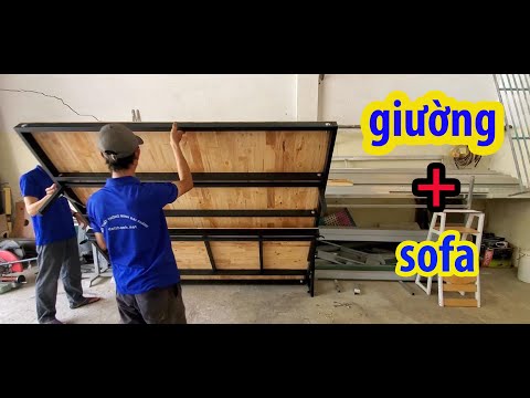 giường gấp thông minh đa năng kết hợp sofa 2021