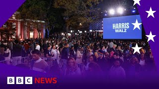 Us Election Trump Projected To Win Georgia As Crowds Leave Harris Hq Bbc News