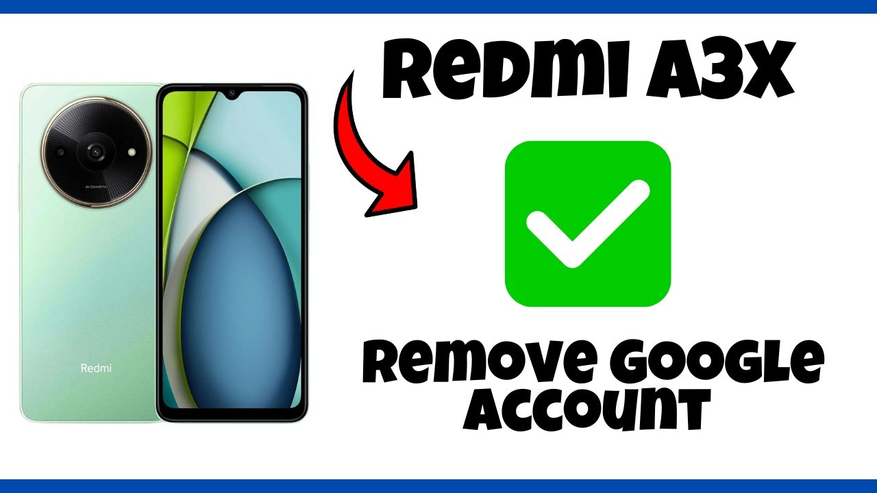 How to Remove Google Account in Redmi A3x || Remove How to Remove Google Account in Redmi A3x || Remove