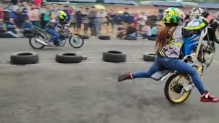 CRASH Joki cewek jatuh saat latber di sirkuit mijen semarang