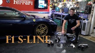 My Ferrari F430 S-line VS. 360 Fabspeed Tubi exhaust unboxing + tunnel runs + Top Speed 360 and 355
