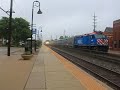 Carl Sandburg with two P42s up front at Downers Grove