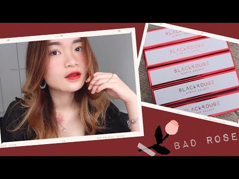 |SWATCH + REVIEW| BLACK ROUGE AIRFIT VELVET TINT VERSION 4 - BAD ROSE ♡ ROSIE PHAM