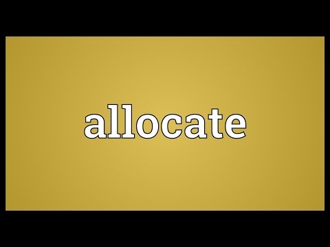 Header of allocate