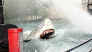 Jaws The Ride Backwards (Reversed) Universal Studios Orlando - Last Day - Florid