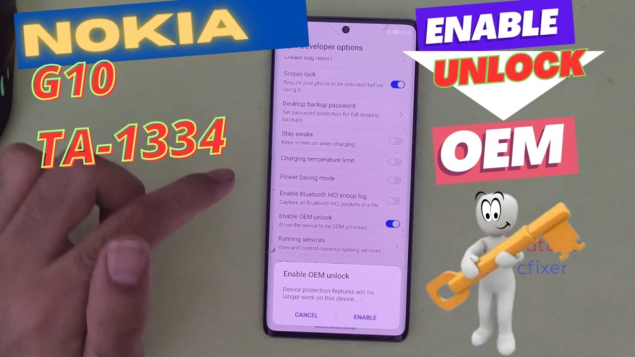 Nokia G10 TA-1334 Enable oem unlock Nokia G10 TA-1334 Enable oem unlock