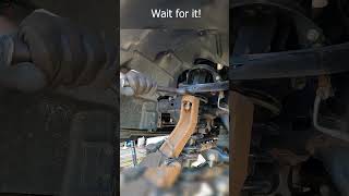 Use A Pickle Fork To Separate The Ball Joint From The Knuckle.