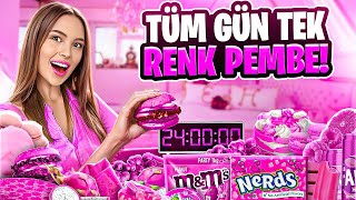 24 Saat Boyunca Her Şey Tek Renk Pembe