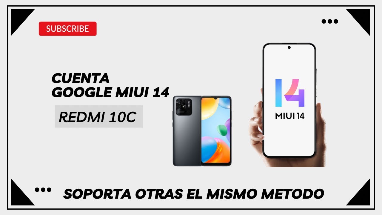 Cuenta Google Miui 14 Redmi 10C 10A Note 11 Note 12 Frp Cuenta Google Miui 14 Redmi 10C 10A Note 11 Note 12 Frp