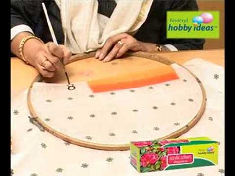 Craft Ideas Broken Glass on Paint Your Saree With Fevicryl Hobby Ideas Acrylic Colour To