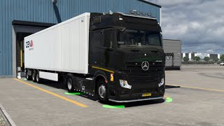 Ets2 1.56 Mercedes Benz New Actros Truck Delivering Wheelcam F F