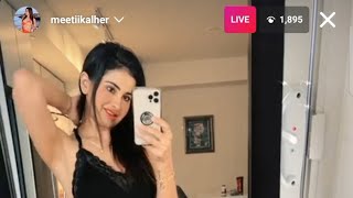 Meeti Kalher Hot Live On Instagram Karan Aujla