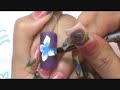 Dise~o a Mano Alzada ( one stroke step by step ) Nails Design