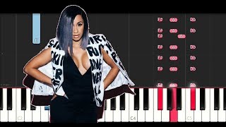 Cardi B - Be Careful (Piano Tutorial Instrumental)