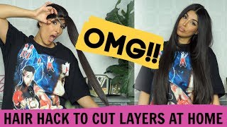CUT YOUR OWN HAIR IN LAYERS - EASY for BEGINNERS #diy