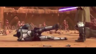 Mace Windu VS Jango Fett (Episode II)