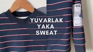 Yuvarlak Yaka Sweatshi̇rt Di̇ki̇mi̇ Ri̇bana Yaka Ölçüsü Merve İlhan