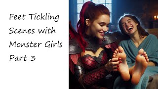 Feet Tickling Scenes With Monster Girls Part 3