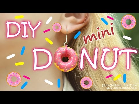 DIY Mini Donuts Jewelry - How To Make Donut Earrings, Bracelet and Pendant Tutorial - YouTube