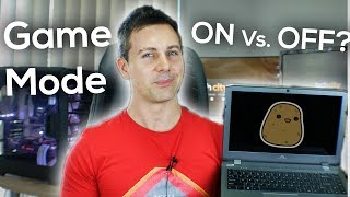 windows 10 creators update benchmarks game mode on vs off