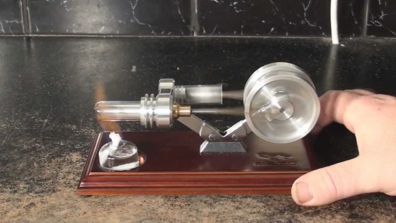 High Speed Twin Flywheel Stirling Engine 1st Start YouTube