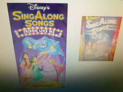 disney sing along songs friend like me us vhs