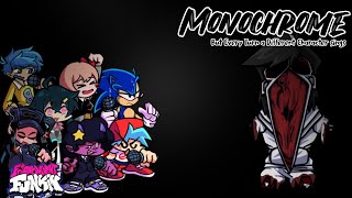 Monochrome But Every Turn A Different Character Singsfnf Monochrome
