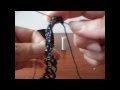 6' TUTORIAL FACILE COLLANA BLACK & SILVER GIROCOLLO CHIACCHIERINO AD AGO NECKLACE NEEDLE TATTING