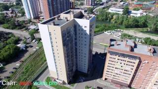 Видео г. Красноярск, улица Судостроительная дом 20, высотный дом. аэроВидео. Видео дом. от Александр Полтараков, Судостроительная улица, Красноярск, Россия