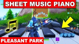 "Play the Sheet Music on the Pianos near Pleasant Park" LOCATION WEEK 2 CHALLENGE Fortnite Season 7