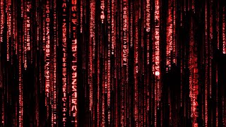3D Matrix Code Rain Screensaver - 1 Hour Red Matrix Theme 4K Live Wallpaper