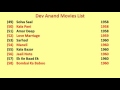 Dev Anand Movies List Dev Anand Movies List