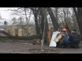 Революцiя Україна Київ Контратака Майдану вул.Інститутська 2014.02.20