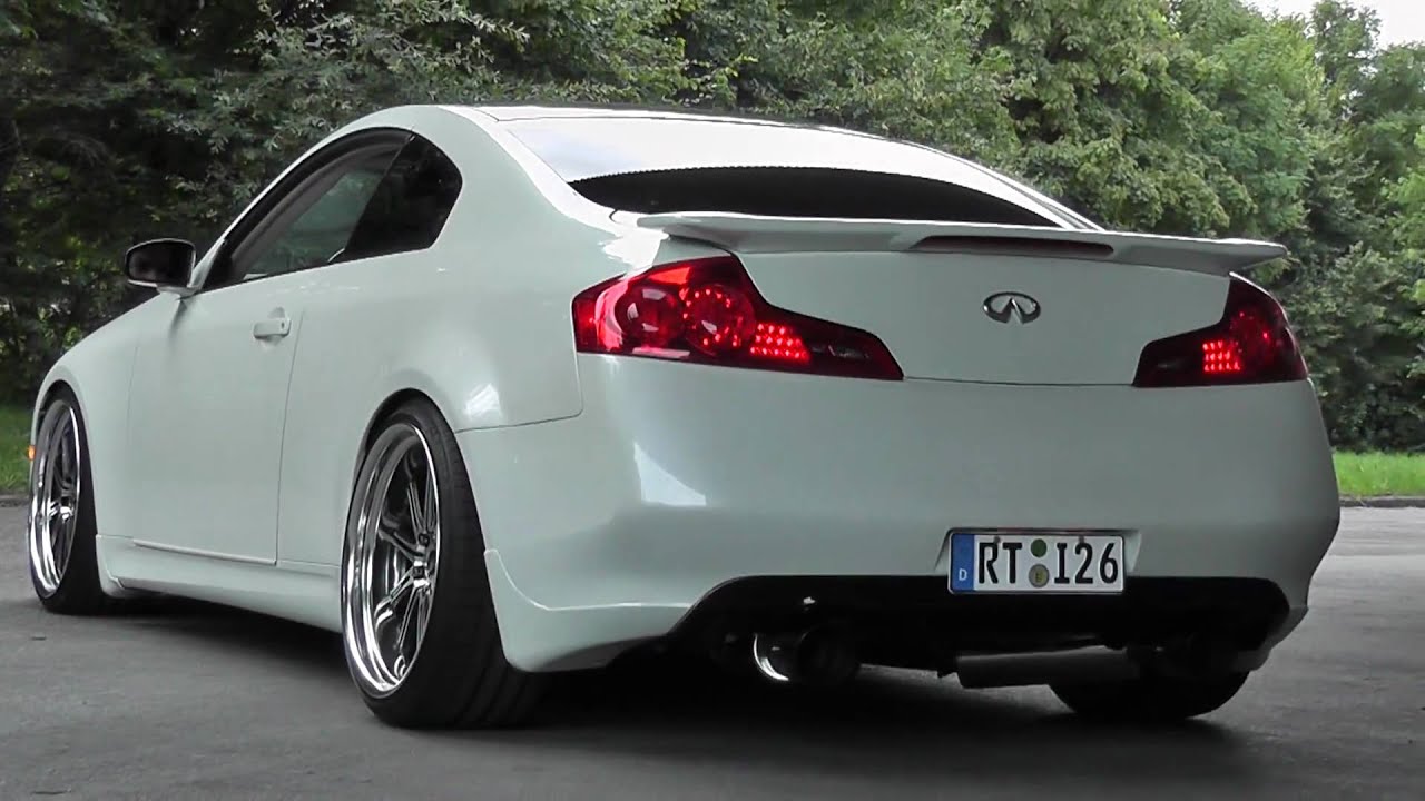 Infinityi G35 HKS Exhaust Work Wheels - YouTube