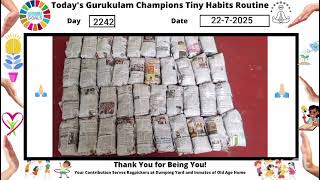 2242 Day Gurukulothsavam Champions Tiny Habits Routine 22 July 2025