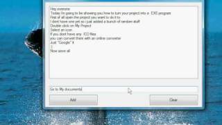 Visual Basic - Turning Your Project Into Exe